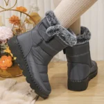 Waterproof Snow Boots for Women Winter Shoes Faux Fur Plush Ankle Boots Woman Plus Size Non-Slip Warm Cotton Botas Mujer