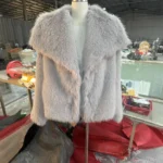 European American Winter New Fashion Women’s Elegant Casual Trendy Simple Basic Faux Fur Cardigans Female Clothes Coats Tops