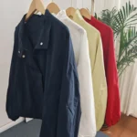 Women’s Short Trench Coats Fashion Simple Design Solid Stand Long Sleeve Zipper Windbreaker 2025 Autumn New Casual Lady Jacket