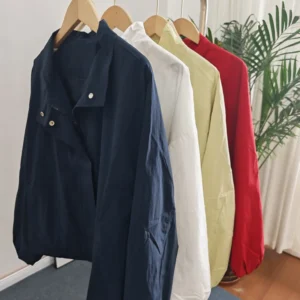 Women's Short Trench Coats Fashion Simple Design Solid Stand Long Sleeve Zipper Windbreaker 2025 Autumn New Casual Lady Jacket