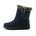 Waterproof Snow Boots for Women Winter Shoes Faux Fur Plush Ankle Boots Woman Plus Size Non-Slip Warm Cotton Botas Mujer