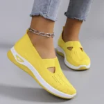 Spring new women’s sports shoes, fashionable, breathable, lightweight, non-slip, wear-resistant, casual sports shoes, flat shoes