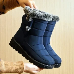Waterproof Winter Boots for Women New Faux Fur Long Plush Snow Boots Women Platform Shoes Warm Cotton Couples Ankle Boots