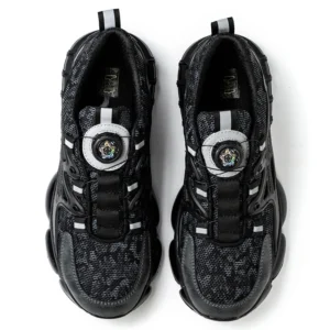 Safety Shoes For Men Steel Toe Anti-Puncture Men's Work Shoes Slip Resistant Reinforced Sole Rotating Button Fashion Sneaker