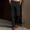 Cross-border Bestseller Versatile Casual Suit Pants Straight-leg Trousers Men; Spring/summer Cool-feel Relaxed-fit Drapped
