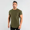 Elastic Sports Soft Fabric Gym 95% Cotton Spandex T-shirt Men Slim Fit t Shirts