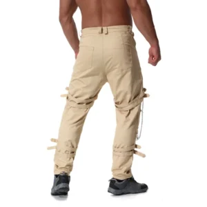 2022 Newcomer Men's Fashion Hip Hop Jogger Punk Rock Pants Zipper Street Wear Men's Venaki Pants Express Upgrade