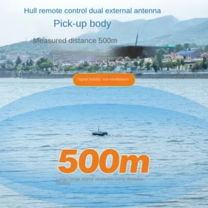LY RC Bait Boat GPS Long Range 500m 2kg Load Capacity 40 GPS Points One-Key Return Fishing