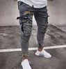 Slim Fit Biker Jeans Custom Denim Distressed Pants Skinny Men Trousers Ripped Blue Jeans Size 4XL