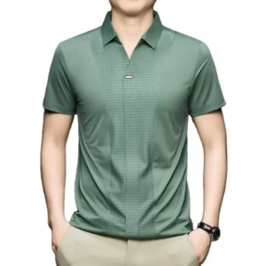 Men's Elegant Custom Fit Short Sleeve Breathable Anti-Wrinkle Shirt