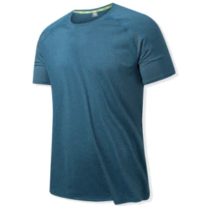 New Design Two-Tone Fabric T-Shirt Quick Dry Men Tshirt Knit Custom Sports T-Shirts