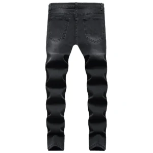 Private Label Destroyed Denim Jeans Ripped Skinny Jeans Men Jean Pants Streetwear Trousers