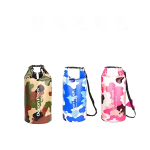 Camouflage PVC  Ocean Pack 10L Waterproof Dry Bag for Camping Hiking Travelling