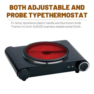 1400W Household Hotplate Single burner Cooking Stove With Temperature Control