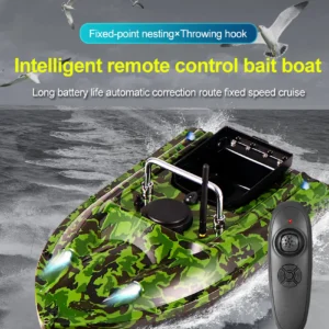Camouflage Remote Control Bait Boat for Carp Fishing