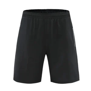 Mens Fitness Running Shorts Breathable Quick Drying Training Workout Gym Sport Shorts Joggers Zip Pocket Shorts