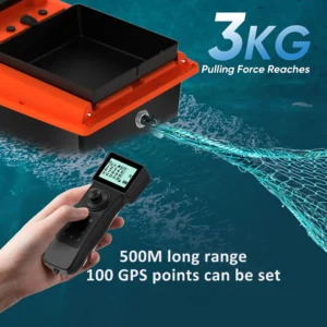 D80B 12V  High Speed RC Bait Boat for Fishing with Bait Tray and Digital Line Release