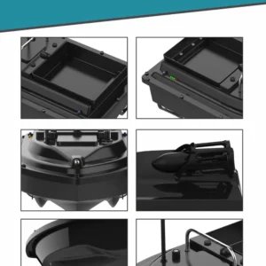 High-Efficiency RC Fishing Bait Boat Dual Antenna 3 Night Lights 500m Range Fish Finder