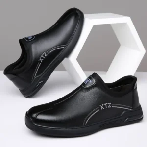 Men's Casual Leather Shoes Spring Edition Men's Shoes Soft Leather Soft Sole Dad Shoes Fashion Trend Versatile Formal Wear