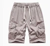 Large Cotton Men's Summer New Style Cargo Shorts Elastic Mid Waist Sports Pants Casual Style