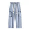 Casual Men's Clothing Jeans Denim Loose Trousers for Men High Quality Trousers Original Straight Black Men's Jeans