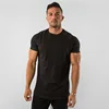 Elastic Sports Soft Fabric Gym 95% Cotton Spandex T-shirt Men Slim Fit t Shirts