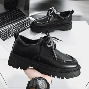 Men's High-End British Trend  Fashionable Casual for Business Dress Height Increasing for Winter Spring Autumn