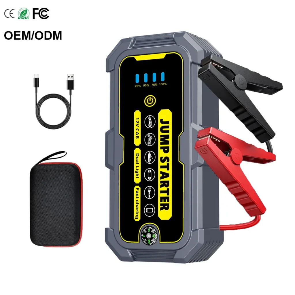 6000A Car Jump Starter Portable Jump Starter Power Bank Auto Battery Booster with LED Light