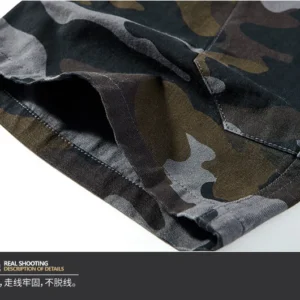 Camouflage Cargo Shorts Mens Summer Plus Size Casual Khaki Camouflage Sporting Short Pants Multi-pocket Men Camo Short Shorts