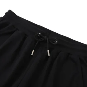 200g Men's 100% Cotton Summer Sports Shorts First Class Quality Elastic Waist Drawstring Plus Size Beach Solid Pocket Short