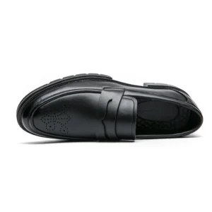 New Wholesale Business Wedding Mens Leather Oxford Dress s High Quality Black Loafers Elevator Worker  Real Cow 38-46#