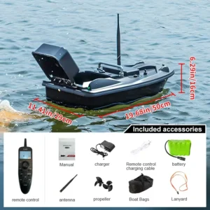 LY Brand Remote Control GPS Fishing Bait Boat 500m Range 1.5kg Load Capacity