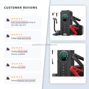 16000mAh 12V 2000A Car Power Battery Charger Powerbank Car Jump Starter Power Bank