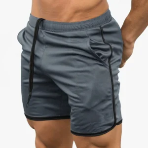 Summer Sports Wear Men Athletic Mesh Shorts Gym Workout Training Sport Shorts With Pockets