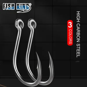 FISH KING 100/50pcs/lot High Carbon Fishing Hook Japan Fishing Tackle