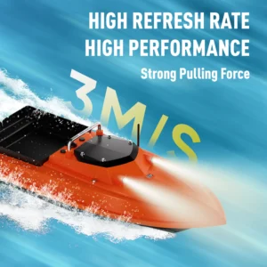 D80B 12V  High Speed RC Bait Boat for Fishing with Bait Tray and Digital Line Release