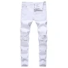 White mens slim fit jeans