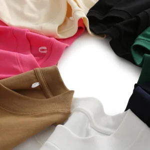 Heavyweight 230g T-Shirt Oversized Blank Tee Unisex Short Sleeve Top