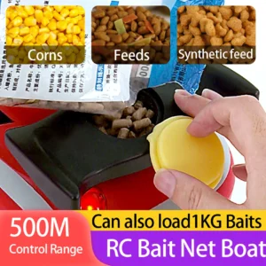 Saltwater Sea Fishing 500m Remote Control Smart Rc Bait Boats for Surf Fishing