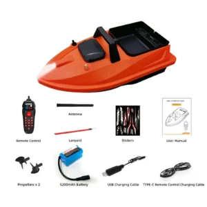 V805 Small GPS Bait Boat 24 GPS Points 1.5kg Load Capacity 500 Meters