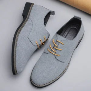 Men Faux Suede Lace Up Dress s Casual Formal Office Footwear Big Size 38-48 Multi Colors Available