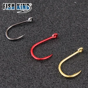 FISH KING 100/50pcs/lot High Carbon Fishing Hook Japan Fishing Tackle