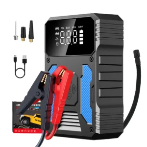 3000A 12V Jump Starter Tire Inflator Portable Car Battery Booster