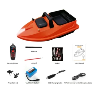V805 Small GPS Bait Boat 24 GPS Points 1.5kg Load Capacity 500 Meters