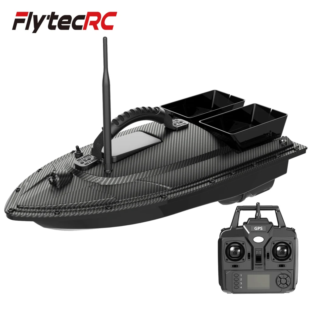 Flytec V070 40 Points GPS Fishing Bait Boat Night Light 500M RC Boat