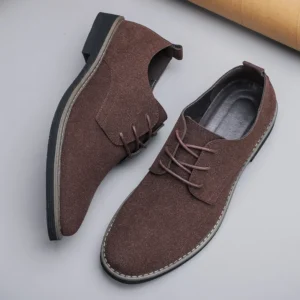 Men Faux Suede Lace Up Dress s Casual Formal Office Footwear Big Size 38-48 Multi Colors Available