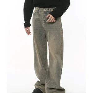 Legendary Designer Men's New Jeans Fashion Instagram Style Jeans Men Custom Loose Vintage Jeans Can Be Worn All Seasons