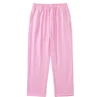 Custom OEM ODM Men's Heavyweight Straight Leg Sweatpants 430g Cotton Blend Brushed Loose Elastic Waist Drawstring Casual Pants