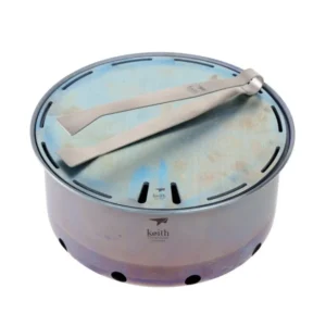 Lightweight Titanium Folding Camping BBQ Grill Portable Outdoor Charcoal BBQ
