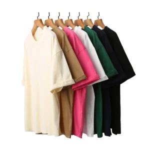 Heavyweight 230g T-Shirt Oversized Blank Tee Unisex Short Sleeve Top
